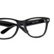 Monture vintage style Wayfarer noires France 90's