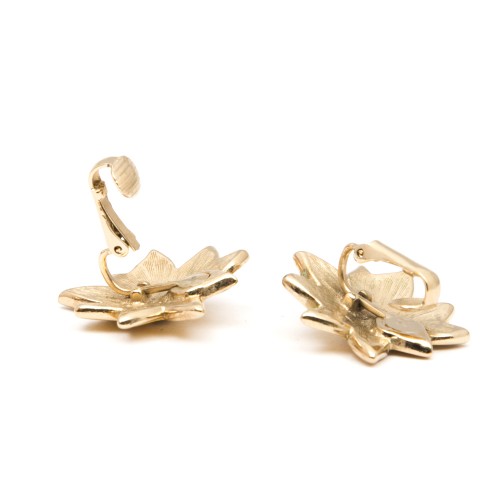 Clips D'oreilles Vintage Dorés Années 80-90 - Créateur Français, Occasion
