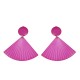 Boucles d'oreilles kitsch 80's coquillages roses