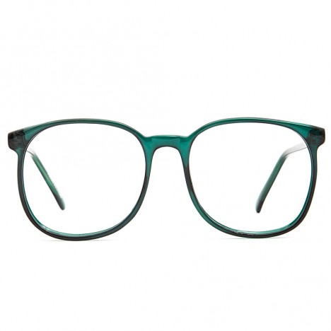 Lunettes Jenny rondes couleur verte années 80