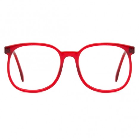 Lunettes vintage rondes rouges 80's Jenny