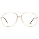 Lunettes vintage dorées Cottet France style Terry Richardson