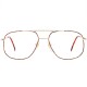 Lunettes vintage Preston dorées et écailles marron 90's