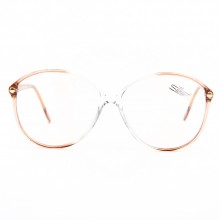 Lunettes vintage Silhouette Mamie Style saumon 90's