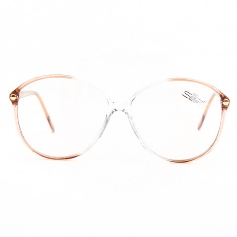 Lunettes vintage Silhouette Mamie Style saumon 90's