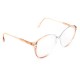 Lunettes vintage Silhouette Mamie Style saumon 90's