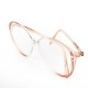 Lunettes vintage Silhouette Mamie Style saumon 90's