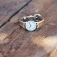 Petite montre mécanique Luch vintage bracelet doré