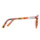 Lunettes vintage rondes multicolores Bourgeois 90's