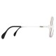 Lunettes Cazal Vintage blanches et noires Hip Hop femme - verres transparents