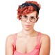 Lunettes Cazal Vintage blanches et noires Hip Hop femme - verres transparents