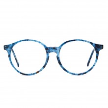 Lunettes rondes vintage Pascal bleu Bourgeois années 80