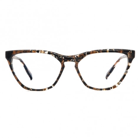 Lunettes de vue femme Jacomo paillettes jaune et noires années 90