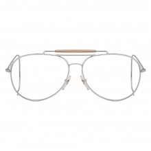 Lunettes vinage aviator acier branches cordées années 70 XXL