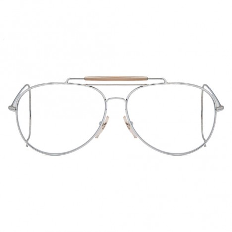 Lunettes vintage aviator acier branches cordées années 70 XXL