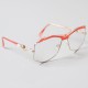 Lunettes Cazal vintage originales Blanches et Rouges Femme - Années 70