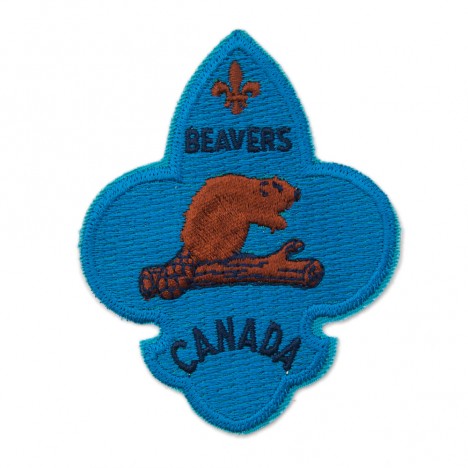 Patch vintage brodé Beavers Canada (Castor)