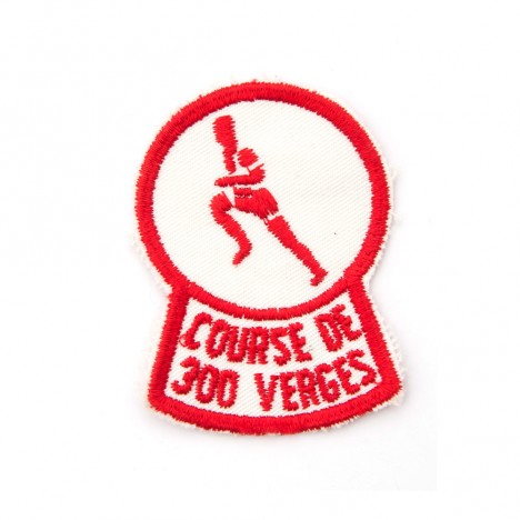 Patch brodé vintage "Course de 300 Verges"