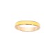Bague vintage dorée liseré jaune T55