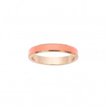 Bague vintage corail et dorée T58