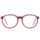 Lunettes vintage rouge forme ronde Bourgeois France