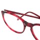 Lunettes vintage rouge forme ronde Bourgeois France