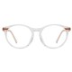 Lunettes rondes vintage Bourgeois translucide France