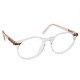 Lunettes rondes vintage Bourgeois translucide France