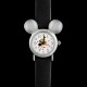 Petite montre Minnie vintage argent et noir 80's