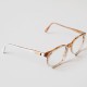 Lunettes Cazal Vintage 330 verres transparent blanches et texturées - Model Expo