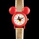 Petite montre Mickey rouge et dorée années 80