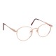 Lunettes rondes vintage acier doré J&B 90's