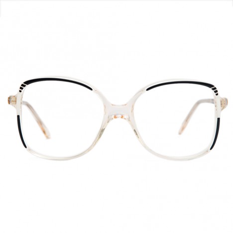 Lunettes vintage 70’s noires et blanches Lizon