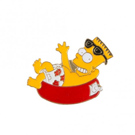 Pin's Simpson Bart et sa bouée 90's