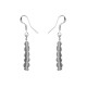 Boucles d'oreilles indiennes plume argent USA