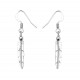 Petites boucles d'oreilles plume argent USA