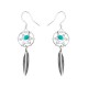 Boucles d'oreilles attrape rêve Navajo argent et Turquoise