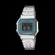 Casio LA680WEA-2BEF - Montre casio vintage femme grise et bleue