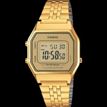 Casio LA680WEGA-9BER - Montre casio dorée femme avec cadran doré