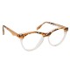 Lunettes vintage translucide et turtoise ambre Jacomo 90’s