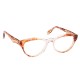 Lunettes vintage Jacomo France marron et translucide 90’s