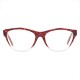 Lunettes vintage translucide et texturé rouge 90’s Made in France