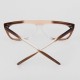 Lunettes vintage blanches et marron Regency USA