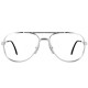 Lunettes vintage aviator acier gris Bourgeois France 90's