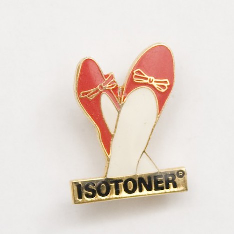 Pin's vintage isotoner ballerines / chaussons années 80