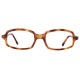 Lunettes Morel Daphné rectangulaires écailles marron 70's