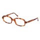 Lunettes Morel Daphné rectangulaires écailles marron 70's