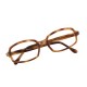 Lunettes Morel Daphné rectangulaires écailles marron 70's