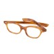 Lunettes cat's eyes vintage écailles miel 50's