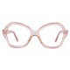 Lunettes vintage BK Biche acétate rose 70's